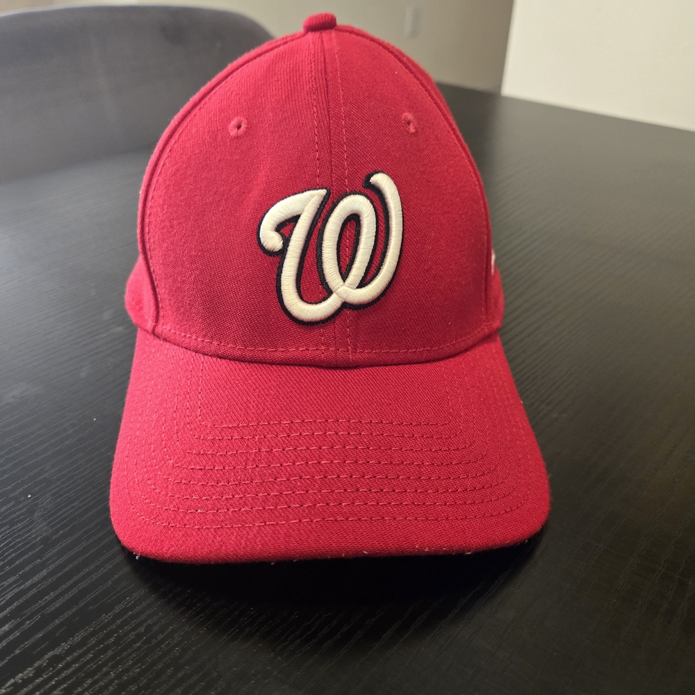New Era Scarlet Cap with Ivory Emblem
